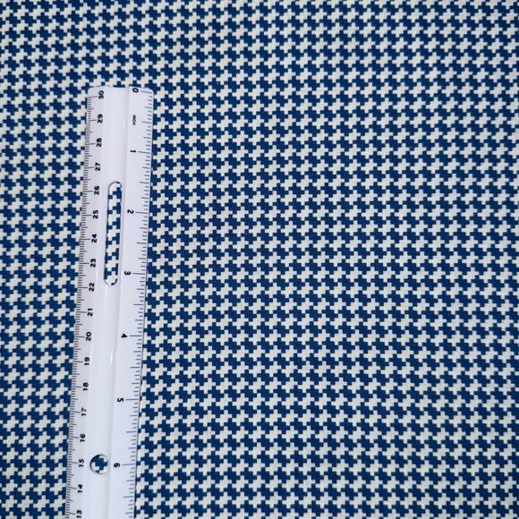 Blue Houndstooth | Flowerhouse All a Flutter | Robert Kaufman Fabrics | 1/2 Yard - Picture 3 of 6
